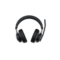 Kensington - Casque supra-auriculaire Bluetooth H3000-Confort ergonomique toute la journée : Conception supra-auriculaire avec oreillettes en mousse mémoire de forme infusée de gel rafraîchissant recouvertes d'un tissu respirant transférant la chaleur, arceau réglable en similicuir, microphone rotatif (jusqu'à 270 degrés) qui peut être porté sur le côté droit ou gauche et articulations rotatives qui permettent aux oreillettes de pivoter jusqu'à 90 degrés pour un ajustement confortable et sécurisé