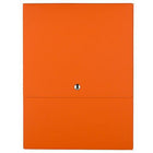 JAM Paper - Portefeuille vertical à fermeture pression - 12 1/8 x 9 x 1/2 - Kraft orange-Couleur: Kraft orange