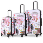 TUCCI Italy - Paris Love Art Collection de valises à bagages-Ensemble de bagages complets - valises cabine de 20 », 24 » de taille moyenne et 28 » de grande taille pour toute durée de voyage