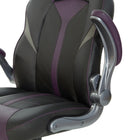DESIGNlab By OSP - Chaise de jeu Orion - Accents violets-Appuie-tête intégré
