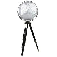 Replogle - Globe terrestre Willston gris 16 pouces - Anglais-Fabriqué aux États-Unis