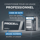 Duracell - Piles alcalines AAA Procell - paquet de 24-Températures de fonctionnement entre -4F (-20C) et 129.2F (54C)