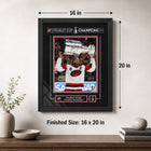 Frameworth - Jordan Staal 16 po H x 20 po l Cadre signature réplique Carolina Hurricanes Champions de la Coupe Stanley 2026 - Sous licence officielle LNH/AJLNH-7