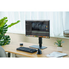 Kanto - Support de bureau universel pour moniteur - Hauteur réglable - Rotation à 360 degrés - Noir-Manuel de l'utilisateur et tout le matériel de montage inclus