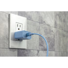 Scosche - câble de recharge USB-C à USB-C 6 pi avec enrouleur de câble - bleu-Supporte la recharge et les transferts rapides