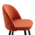 Modway - Cordial Performance Velvet Tabourets de bar - Orange - Ensemble de 2-9