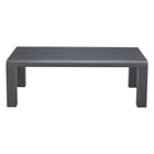 Zuo - Rolig Table basse - Noir-Bois imitation bois avec accents en aluminium au design moderne sophistiqué