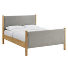 Modway - Maven Taille reine Tissu tapis Lit de plateforme, Chêne de blé-Assemblée requise