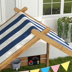 Outsunny - Bac à sable d’extérieur avec couvercle pour jardin - brun-Conception sans fond avec doublure pour le drainage, la ventilation et l'ajustement de la profondeur du sable 