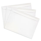 JAM Paper Enveloppes format livret, 9 x 12 po, blanc, 50/paquet-Fermeture gommée