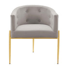 Modway - Savour Touffe Performance Velvet Chaise d’accent - Gris clair-Capacité du poids de la chaise : 300 lb