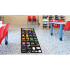 Ashley Productions - Smart Poly The Original Fun Mat - Coureur de Tapis - 15 -5" x 47" - Couleurs et Formes-Antidérapant et durable : Le support en caoutchouc robuste garantit la sécurité et la durabilité, idéal pour les zones à fort passage.