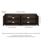 Hudson&Canal - Meuble TV Tullis pour téléviseurs jusqu'à 78" - Alder Brown-8