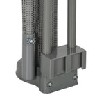 PawHut - Barrière pour Chien Rétractable avec Maille Pliable pour Maison - Gris-L'interrupteur de déverrouillage contrôle l'extension de cette barrière haute pour chien