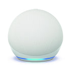 Amazon - Haut-parleur intelligent Echo Dot 5e génération - Blanc glacier-Notre Meilleur Echo Dot Encore - Profitez d'une expérience audio améliorée par rapport à n'importe quel Echo Dot précédent avec Alexa pour des voix plus claires, des basses plus profondes et un son vibrant dans n'importe quelle pièce.