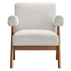Modway - Lyra Tissu Fauteuil - Tissu ivoire - Ensemble de 2-Assemblée requise