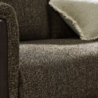 Modway - Hawken Tissu Boucle Fauteuil d’accent - Antique Espresso-Mousse de soutien et soutien sinueux des ressorts
