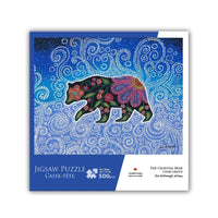 Oscardo - Casse-tête Celestial Bear de Kim McDonough avec motif artistique autochtone - 500 pièces-Défi de casse-tête de 500 pièces – Un équilibre parfait entre plaisir et concentration, idéal pour les adultes, les familles et les amateurs de casse-tête de tous niveaux