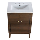 Modway - Ledger 24" Vanette de salle de bain - Blanc noyer-8