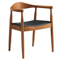 Modway - Presidential Restauration Fauteuil - Noir-Design emblématique du milieu du siècle