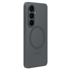 Samsung - Coque magnétique silicone noire pour Galaxy S26-Les aimants intégrés à la coque magnétique en silicone permettent d'aligner votre Galaxy S26 pour la recharge sans fil