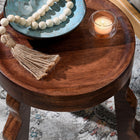 Modway - Sorrel Bois sculpté Tabouret - Noyer-Protège-plancher ajustables