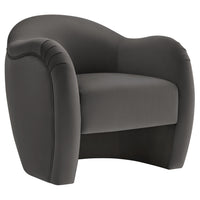 Modway - Compose Performance Velvet Chaise d’accent - Storm Grey-Chaise d’accent polyvalente