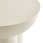Modway - Caspian Béton rond Table d’appoint - Blanc-9