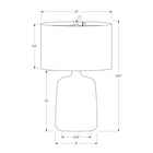 Monarch Specialties - Luminaire - 24 po H Lampe De Table - Céramique Noire - Abat-Jour Beige - Contemporain-Doté d'un fil noir de 6 pieds de long, cet éclairage pratique et de taille idéale peut être placé sur une table d'appoint ou latérale dans votre salon ou votre bureau à domicile, ou sur votre table de chevet pour donner un style moderne à votre chambre à coucher