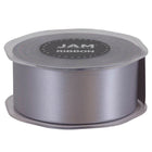 JAM Paper - Ruban de satin double face - 1 1/2" l x 25 m - Argent-Notre ruban décoratif est fabriqué à partir de satin double face de la plus haute qualité, avec une finition lisse !
