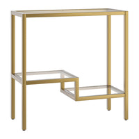 Hudson&Canal - Table d'appoint rectangulaire Lovett , 61 cm de largeur, laiton-Un design contemporain moderne pour votre salon, votre chambre et plus encore