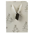 Gry Mattr - Grand sac-cadeau - Motif arbres verts-Grand sac-cadeau en papier kraft mesurant 13,25 po H x 9,5 po L x 5 po P
