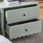 Modway - Emmeline À 2 tiroirs festonnés Table de chevet, Sauge-Assemblée requise