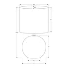 Monarch Specialties - Luminaire - 16 po H Lampe De Table - Béton Ivoire - Abat-Jour Ivoire / Crème - Contemporain - Moderne-Fabriquée avec une base en béton robuste et une garantie limitée de 2 ans contre tout défaut, cette lampe d'appoint allie l'esthétique à la fiabilité