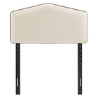 Modway - Cosette Performance Velvet Tête de lit taille jumelle, Albâtre-Amorti en mousse dense