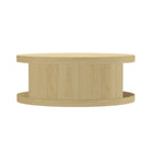 Manhattan Comfort - Table basse ronde contemporaine Alure 36" - Chêne naturel-Disponible en trois finitions : noyer, chêne naturel et charbon