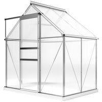 Outsunny - Serre tunnel de jardin 13 pi x 10 pi x 6,6 pi- Serre spacieuse de 6 po x 4 po x 6,6 po pour cultiver des fleurs, des légumes et des fruits  
