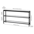 Hudson&Canal - Console Alexis 55" L - Bronze noirci-9