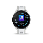 Garmin - Forerunner 165 - Gris Brume/Pierre Blanche-Dès votre réveil, recevez votre rapport du matin avec un aperçu de votre sommeil, de votre récupération et de vos perspectives d'entraînement. la météo et l'état du VRC
