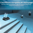 Aiper - Robot nettoyeur de piscine adaptatif sans fil Scuba X1 Pro-La technologie FlexiPath et le système de cartographie intelligent du Scuba X1 Pro garantissent des modèles de nettoyage en forme de S et de Y pour les sols de piscine, les plates-formes surélevées et les parois courbes, assurant un entretien efficace et complet
