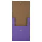 JAM Paper - Portefeuille vertical à fermeture pression - 12 1/8 x 9 x 1/2 - Kraft violet-Taille : 12,125 po x 9 po x 0,5 po