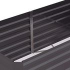 Outsunny - Jardinière surélevée - 6 pi x 3 pi x 2 pi - gris foncé-Structure améliorée avec des barres de renfort 