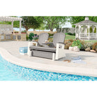 Suncast - Glisseur Adirondack avec console - Gris colombe-10