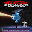 Bell+Howell - Projecteur solaire LED extérieur Startastic avec télécommande - Noir-Couvre jusqu’à 600 pi²: projection lumineuse jusqu’à 600 pi² pour une plus grande surface, utilisez plusieurs projecteurs