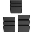Storex - Classeurs muraux incassables Lettre - Noir-Construction en polycarbonate incassable