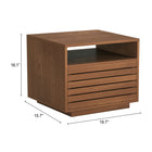 Zuo - Slit Table de chevet - Noyer-8