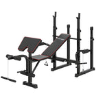 Soozier - Banc de musculation avec support de développé couché-Le banc de musculation réglable offre une installation polyvalente pour la salle de sport à domicile