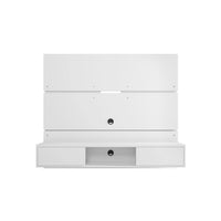 Manhattan Comfort - Centre de divertissement flottant Vernon 62,99 po style mid-century moderne - Blanc-Centre de théâtre mural de style milieu du siècle moderne pour salon et chambre