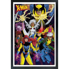 X-Men Character Collage - Impression encadree - 27" x 38"-Impression d'art de haute qualité avec passe-partout et encadrement professionnel