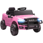 Qaba - Voiture électrique pour enfants sous licence Dodge RAM 3500 12V - rose-Dodge RAM 3500 sous licence pour le plaisir et l'aventure des enfants